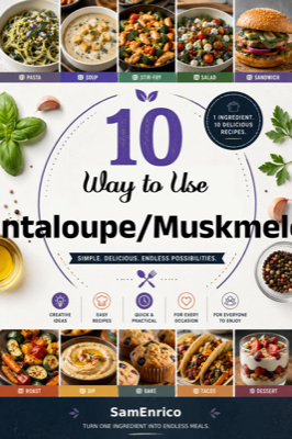10 Ways to Use Cantaloupe/Muskmelon (Recipe Book)