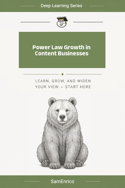 Power Law Growth in Content Businesses