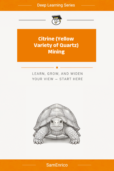 Citrine (Yellow Variety of Quartz) Mining