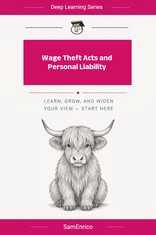 Wage Theft Acts and Personal Liability
