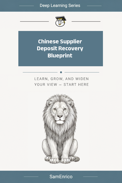 Chinese Supplier Deposit Recovery Blueprint