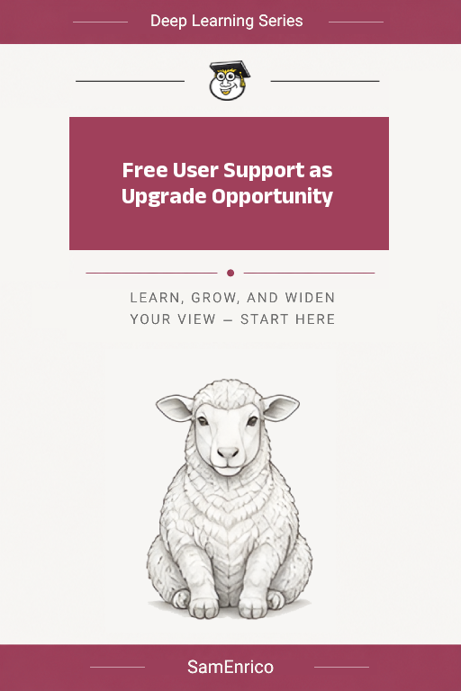 Free User Support as Upgrade Opportunity