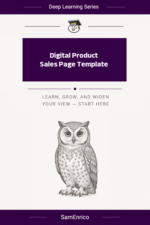 Digital Product Sales Page Template