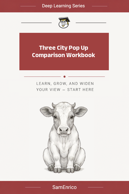 Three City Pop Up Comparison Workbook