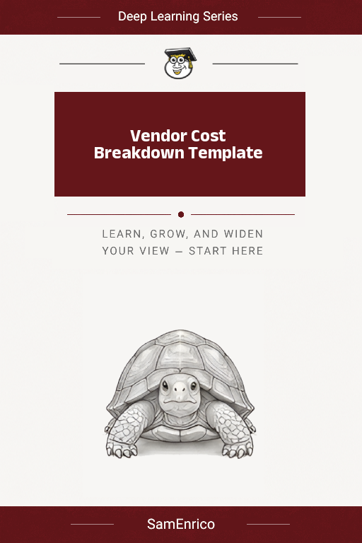 Vendor Cost Breakdown Template