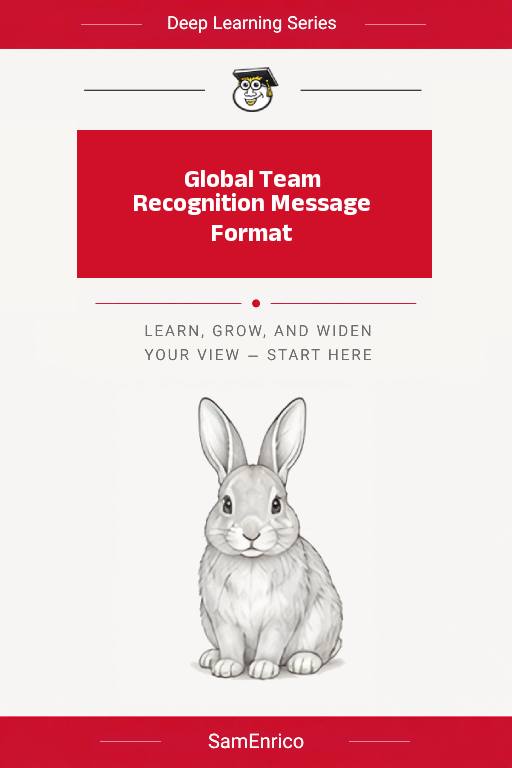 Global Team Recognition Message Format