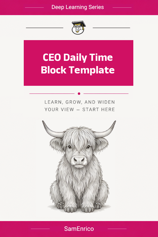 CEO Daily Time Block Template