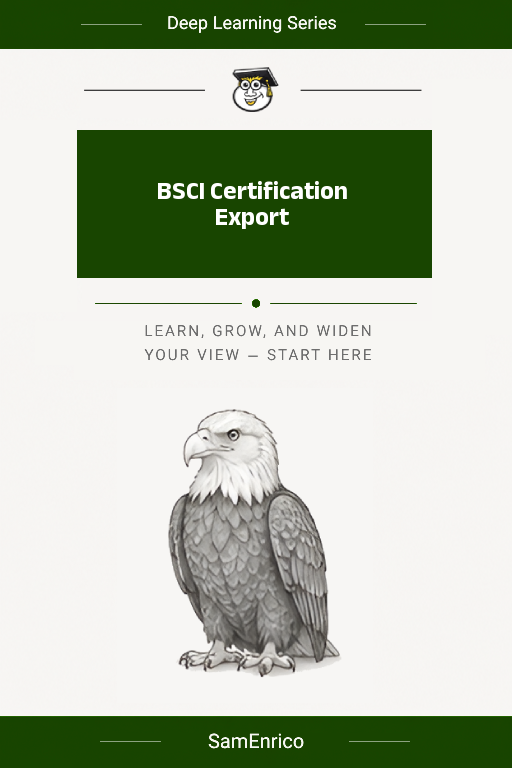 BSCI Certification Export