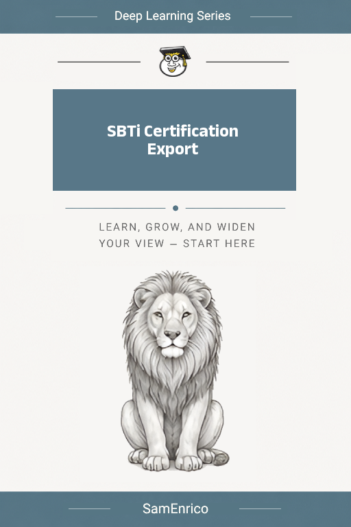 SBTi Certification Export