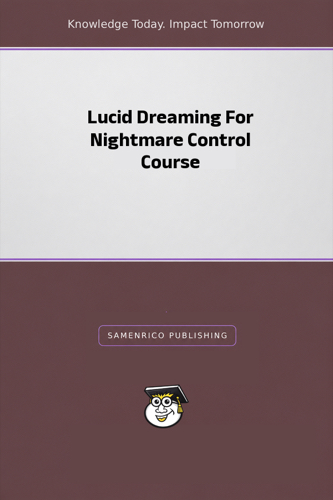 Lucid Dreaming For Nightmare Control Course