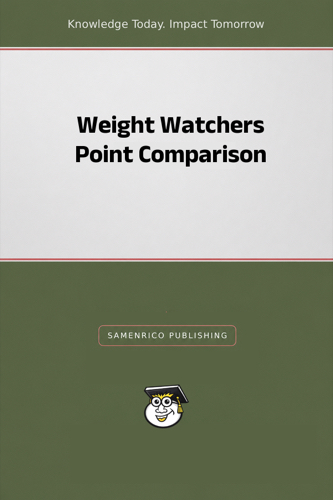 Weight Watchers Point Comparison