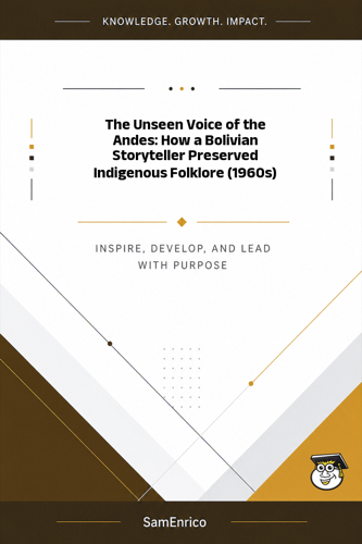 The Unseen Voice of the Andes: How a Bolivian Storyteller Preserved Indigenous Folklore (1960s)