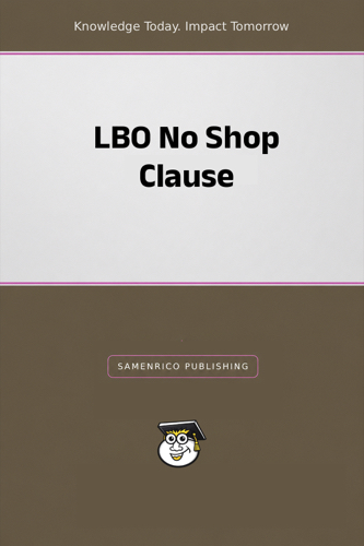LBO No Shop Clause