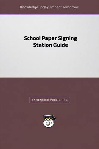 School Paper Signing Station Guide