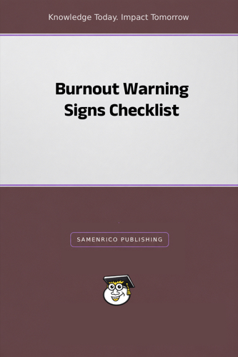 Burnout Warning Signs Checklist