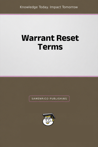 Warrant Reset Terms