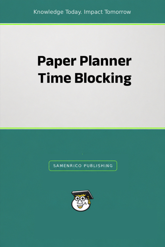 Paper Planner Time Blocking
