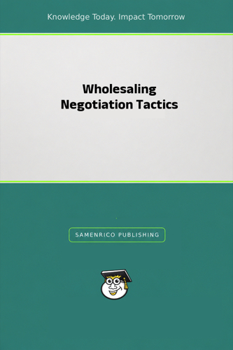 Wholesaling Negotiation Tactics