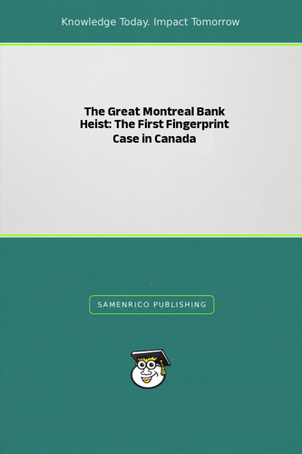 The Great Montreal Bank Heist: The First Fingerprint Case in Canada