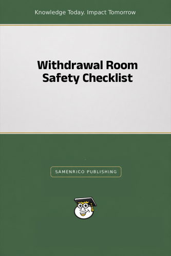 Withdrawal Room Safety Checklist